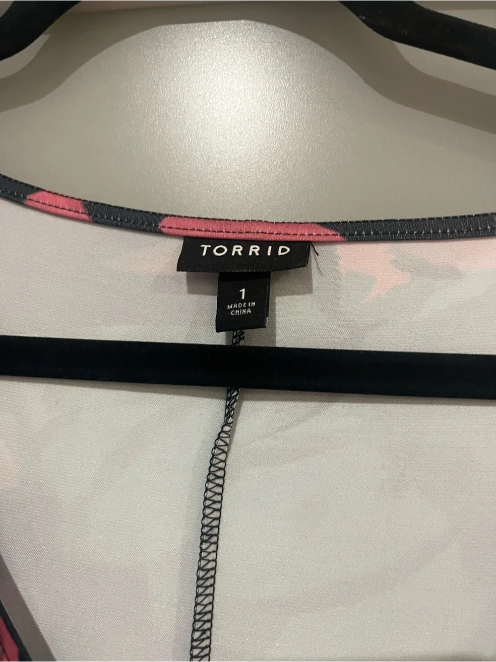 torrid Black and Pink Floral Dress - Picture 3 of 4
